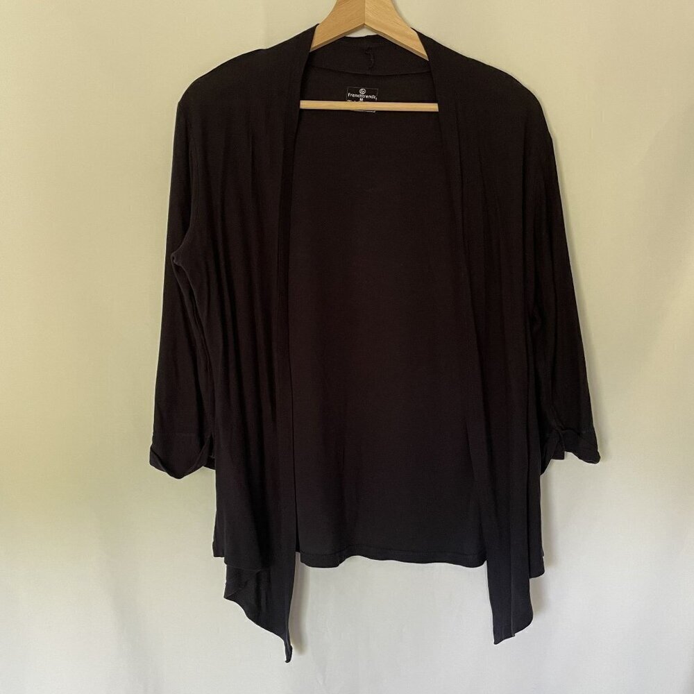 Frenchtrendz blue cardigan 3/4 sleeves lightweight business casual style size M